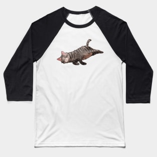 Lazy tabby cat - gift for cat lovers Baseball T-Shirt